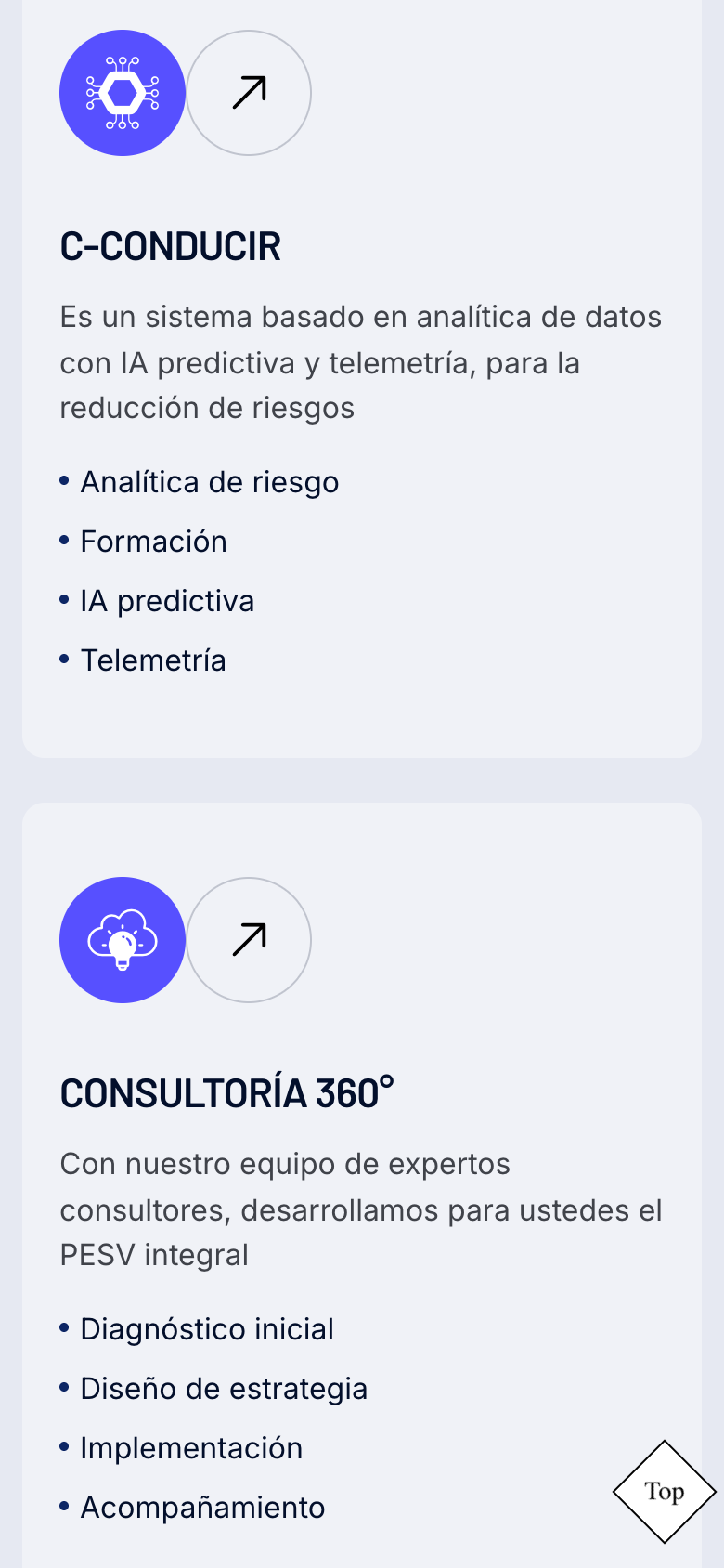 decoltec.com en móvil: la tarjeta C-CONDUCIR